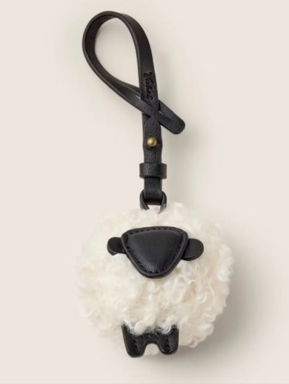 Woolrich × TARGET Sheep Pom Bag Charm Keychain - Black & Cream - Picture 2 of 2
